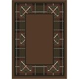 Activity Country Clubs Border Golf Rug Size: 7' 8 x 10' 9
