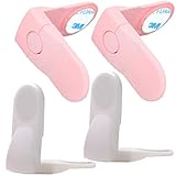 Happy cherry　ベビーガード　直角ロック　多目的ストッパー　引き出しロック　安全ロック　スナップ　傷防止　4個セット　2色あり　色ランダム出荷