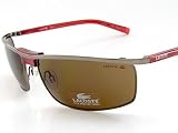 Lacoste - New Lacoste LA 12405 LA12405 BR Sunglasses 65-15-125 Brown Shades Cherry Red Frame