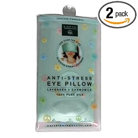Earth Therapeutics Mind/Body Therapy Anti-Stress Eye Pillow, Lavender + Chamomile, 1 pillow (Pack of 2)