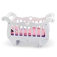 Melissa and Doug Deluxe Wooden Doll Furniture - Crib
