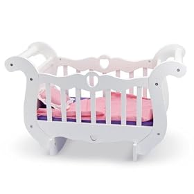 Melissa & Doug Deluxe Wooden Doll Furniture - Crib