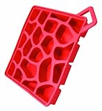 IMAGE OF Make My Day Aqua Stone Silicone Ice Cube Tray, Red