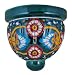  Medium Hanging Bell Planter Pot Mexican Talavera Ceramic - MC