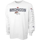 Denver Broncos White Fan Attack Long Sleeve T-shirt