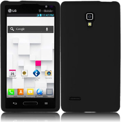 For LG Optimus L9 P769 P760 Silicone Jelly Skin Cover Case Black Accessory