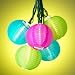 Light Blue, Pink and Green Lantern String Party Lights