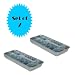 RETRO ALUMINUM ICE CUBE TRAY (SET OF 2)