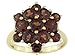 10KT YELLOW GOLD 3.38CTW GARNET CLUSTER RING