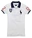 Ralph Lauren Women Skinny Big Pony Logo Polo T-Shirt - ENGLAND (X-Small, White/navy)