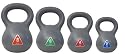 Palm Springs Vinyl Kettlebell Set Includes : 2kg-4kg-6kg-8kg Kettle Bells