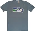 Seattle Seahawks Reebok Throwback Vintage Super Soft Retro Slim Fit T Shirt