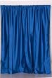 Blue Art Silk Custom made Curtains Drapes Panels Rod Pocket