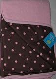 Carter's Cuddle-Me Baby Blanket Pink Brown Polka Dots