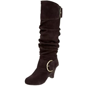 Buy Naughty Monkey Ladies D Ring Suede Boot by Naughty Monkey