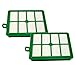 HQRP 2-Pack Hepa Filter for Electrolux Harmony, Oxygen, Oxygen Ultra, Oxygen 3 Ultra Canister Vacuum Cleaners plus Coaster