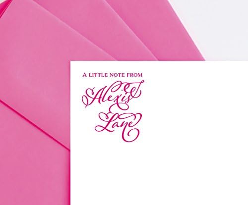 Personalized Stationary for Girls, Camp Stationary for Girls, Notecards for Girls Set of 10, Personalized Gifts for Women, Pink Stationary Set