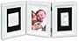 Baby Art - 34120070 - Cadre Photo - Baby Art Double Print Frame - Blanc / Blanc-Noir