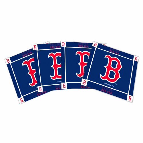 MLB Boston Red Sox 4pk Ceramic Coasters
