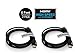 iMacket 6FT HDMI Cable, High-Speed HDMI Cable - 6.5 Feet (2 Meters) Supports Ethernet, 3D, 4K and Audio Return for HDTV PS3 PS4 Xbox ONE [2-Pack]