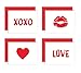 Little Love Notes: Set of 8 Premium Valentine's Day Blank Note Cards with Red Envelopes - 4 Unique Valentines With Brush Art Designs for Him or Her - Made in the USA By Palmer Street Press