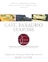 The Cafe Paradiso Cookbook: Vegetarian Cooking Season-by-Season