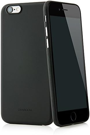 QUADOCTA iPhone 6 6s (4.7") case cover "Angusta" in solid black - extreme thin bumper as premium accessory for the original Apple iPhone 6/6s (4.7 inch)