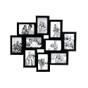Melannco 10 Opening Wall Frame, Black 6-4x6 and 4-6x4