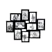 Melannco 10-Opening Black Picture Collage Wall Frame
