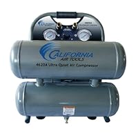 California Air Tools CAT-4620A Ultra Quiet and Oil-Free 2.0 Hp 4.6-Gallon Aluminum Twin Tank Air Compressor