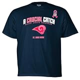 Reebok St. Louis Rams Breast Cancer Awareness The Crucial Catch T-Shirt Small
