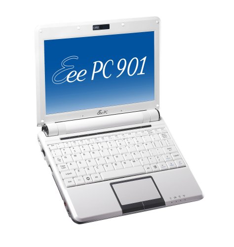 ASUS Eee PC 901 8.9-Inch Netbook (1.6 GHz Intel Atom N270 Processor, 1 GB RAM, 20 GB Solid State Drive, Linux, 6 Cell Battery) Pearl White image