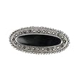 STERLING SILVER BROOCH 20X42mm - Marcasite