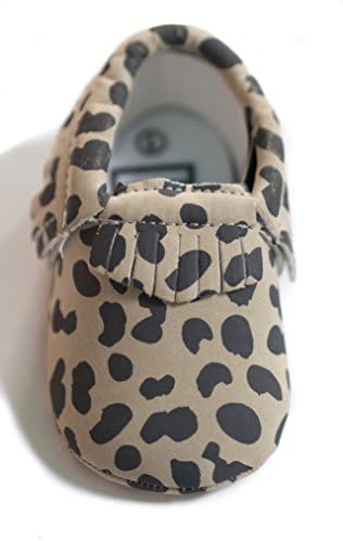 Baby Moccasins by One Loved Babe (6-12 Months, Leopard)