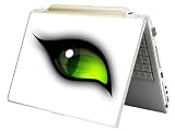 Bundle Monster Laptop Notebook Skin Sticker Cover Art Decal – 12″ 14″ 15″ 17″ – Fit HP Dell Asus Compaq – Green Eye