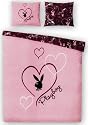 Playboy Merchandise - Duvet Bed Covers (Pink Sweethearts) (Size: 53'' x 79'' and 31'' x 31'')