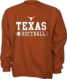 Texas Longhorns Dark Orange Softball Crewneck Sweatshirt