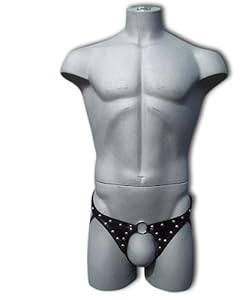 Male Power Men's Fetish Lingerie, Cyclops, Black, Large/Xlarge