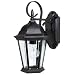 Capital Lighting 9726BK Carriage House 1-Light Exterior Wall Lantern, Black Finish with Clear Beveled Glass