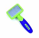 Li'l Pals Slicker Purple and Green Brush for Dogs, Extra Small