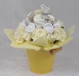 Neutral Sock Pail New Baby Shower Gift (3-6 Months)