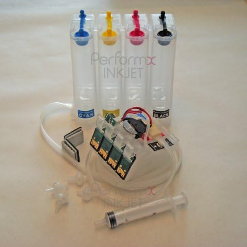 Epson CISS WorkForce WF-3520 WF-3540 WF-7010 WF-7510 WF-7520 WF-840 WF-845 WF-840 Epson Stylus NX530 Stylus NX 625 Empty Continuous Ink Supply System Color Cartridge Order: K/M/Y/C