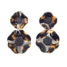 Long Anemone Earrings by Cilea (Tortoise)