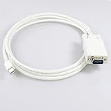 6 Feet Mini DisplayPort Male to VGA Male Cable for MacBook, MacBook Pro, MacBook Air or devices utilizing mini Displayport