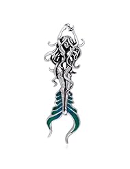 Sea Mermaid of Atlantis Sterling Silver Slide Pendant by Selina Fenech