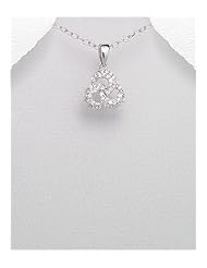 CZ Pendant Necklace In 92.5 Sterling Silver