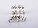 S Light up Led Earrings Blinking Earrings Studs Dance Party Accessories Ear Drop Pendant Stud Stainless (Color White-2 Pairs)