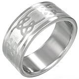 Stainless Steel Celtic Knot Ring, Men's Ring Size 11