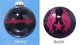Entourage HBO Black Glass Ball Christmas Ornament 4