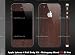 Iphone 4 Mahogany Wood Full Body Skin Kit